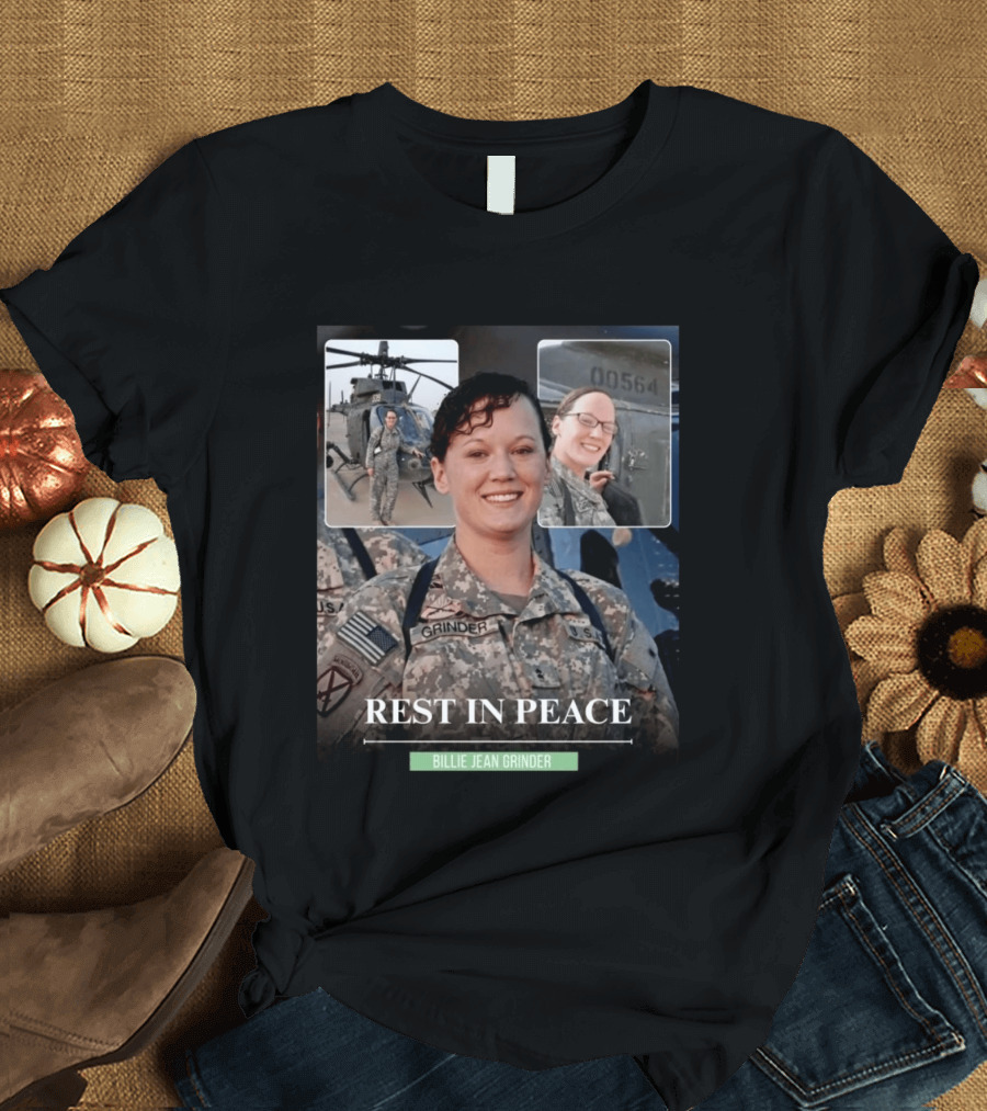 Rest In Peace Billie Jean Grinder Us Army Service T-Shirt