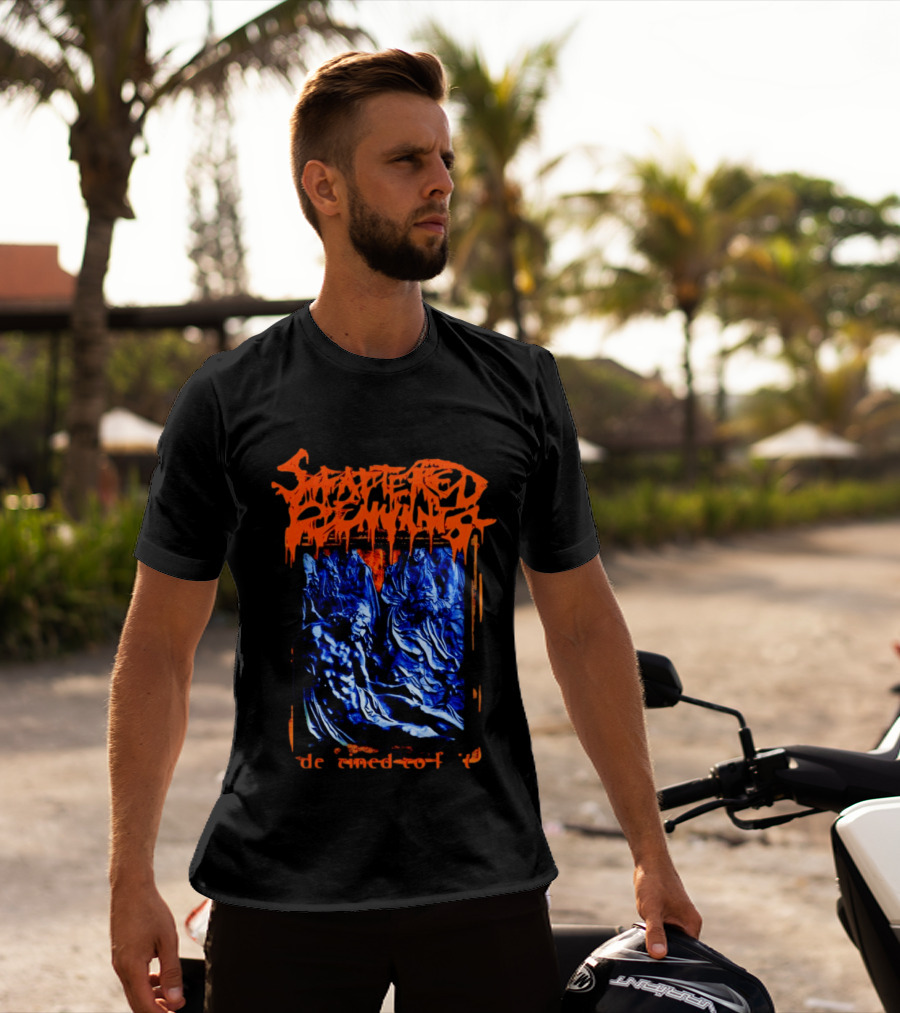 Scattered Remnants Destined To Fail Death Metal Album Cover T-Shirt