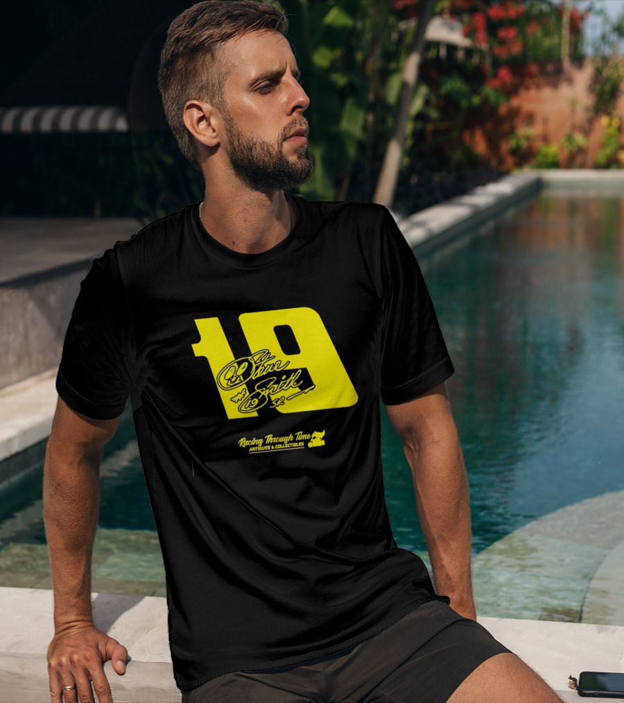Steve Smith Sr 19 Racing Through Time Antiques Collectibles T-Shirt