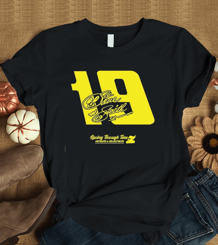 Steve Smith Sr 19 Racing Through Time Antiques Collectibles T-Shirt