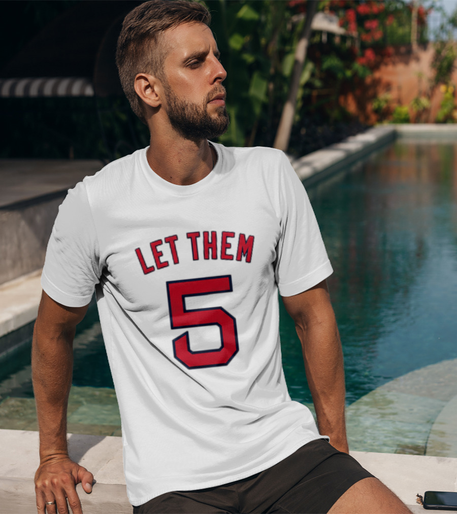 2026 Red Sox Let Them 5 Jersey Giveaway Red Sox Promotion T-Shirt