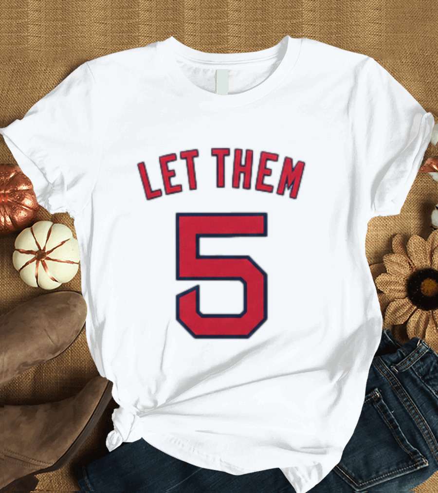 2026 Red Sox Let Them 5 Jersey Giveaway Red Sox Promotion T-Shirt