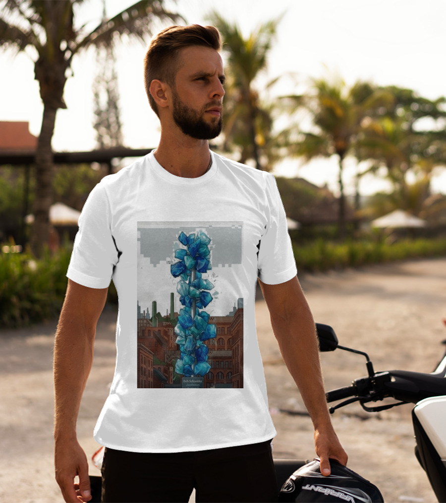 Bob Schneider Jazzbones Tacoma Washington August 7 2026 Blue Crystal Cityscape T-Shirt