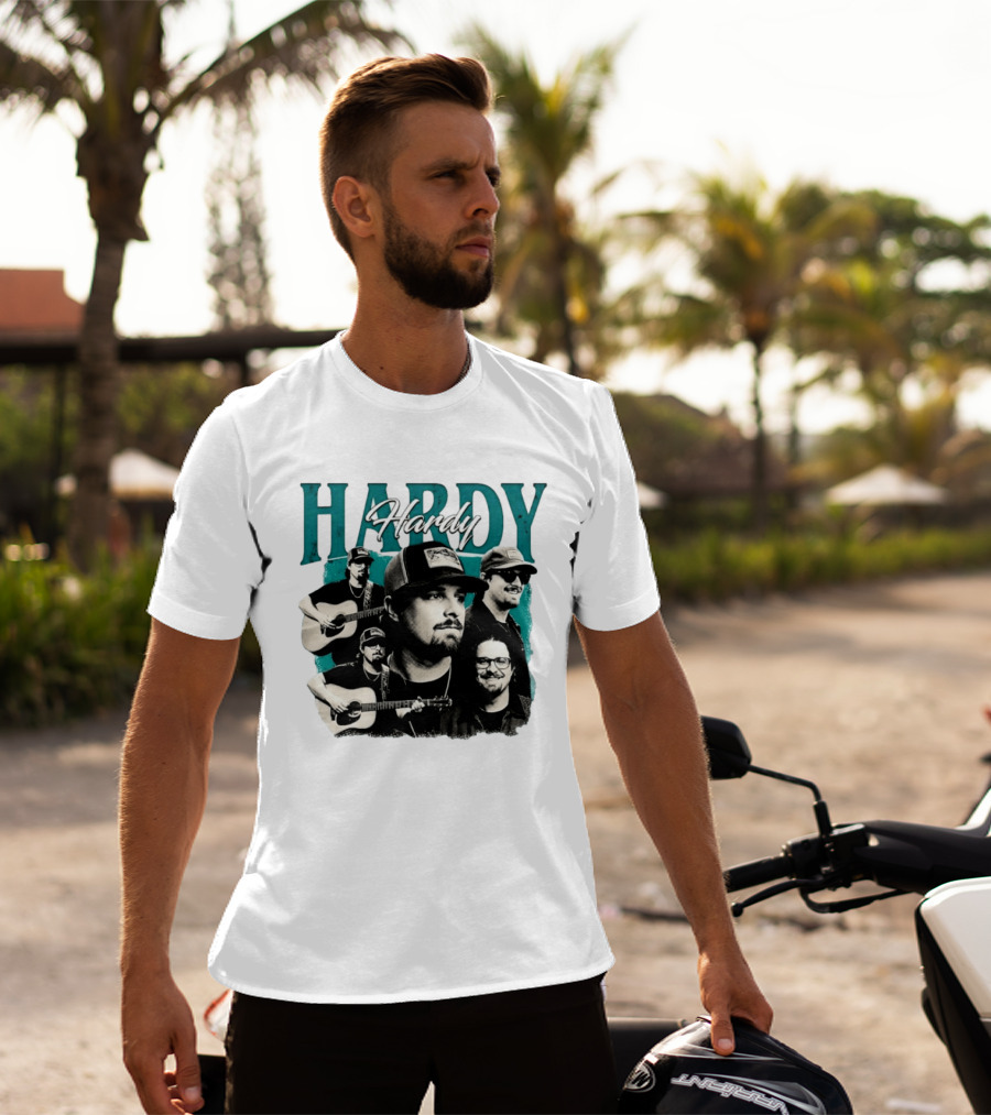 Hardy Country Music Singer Montage Collage T-Shirt