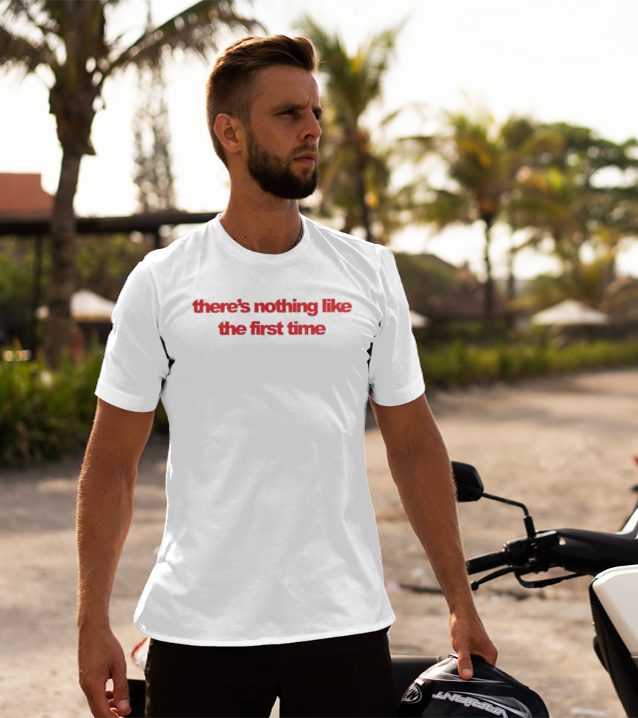 Lake Drive Store There's Nothing Like The First Time Cherry Crop T-Shirt