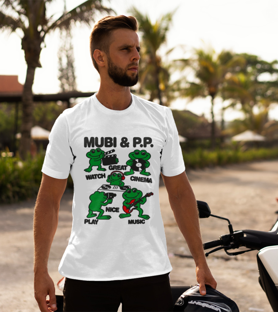 Mubi & P.P. Great Cinema Play Nice Music T-Shirt