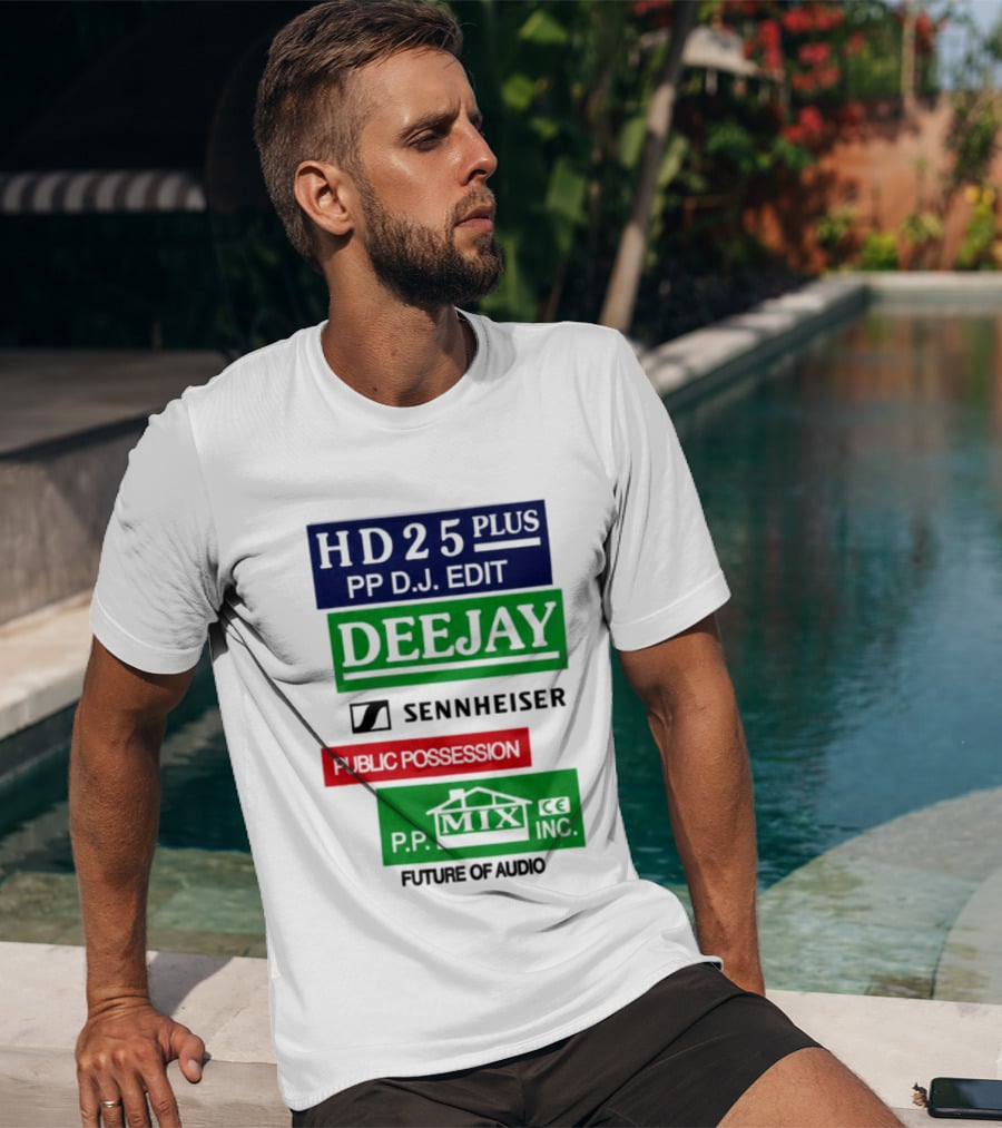 HD25 Plus PP DJ Edit Deejay Sennheiser Future Of Audio T-Shirt