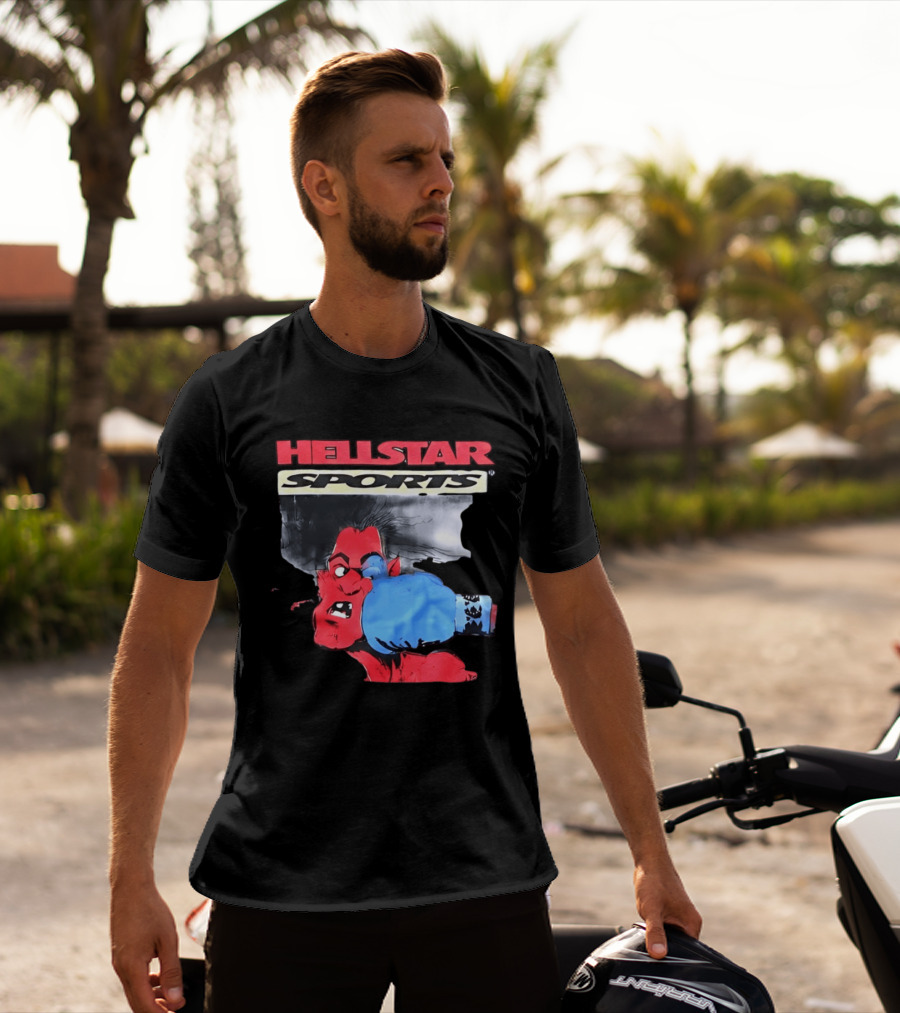 Hellstar Sports Boxing Comic Urban Streetwear T-Shirt