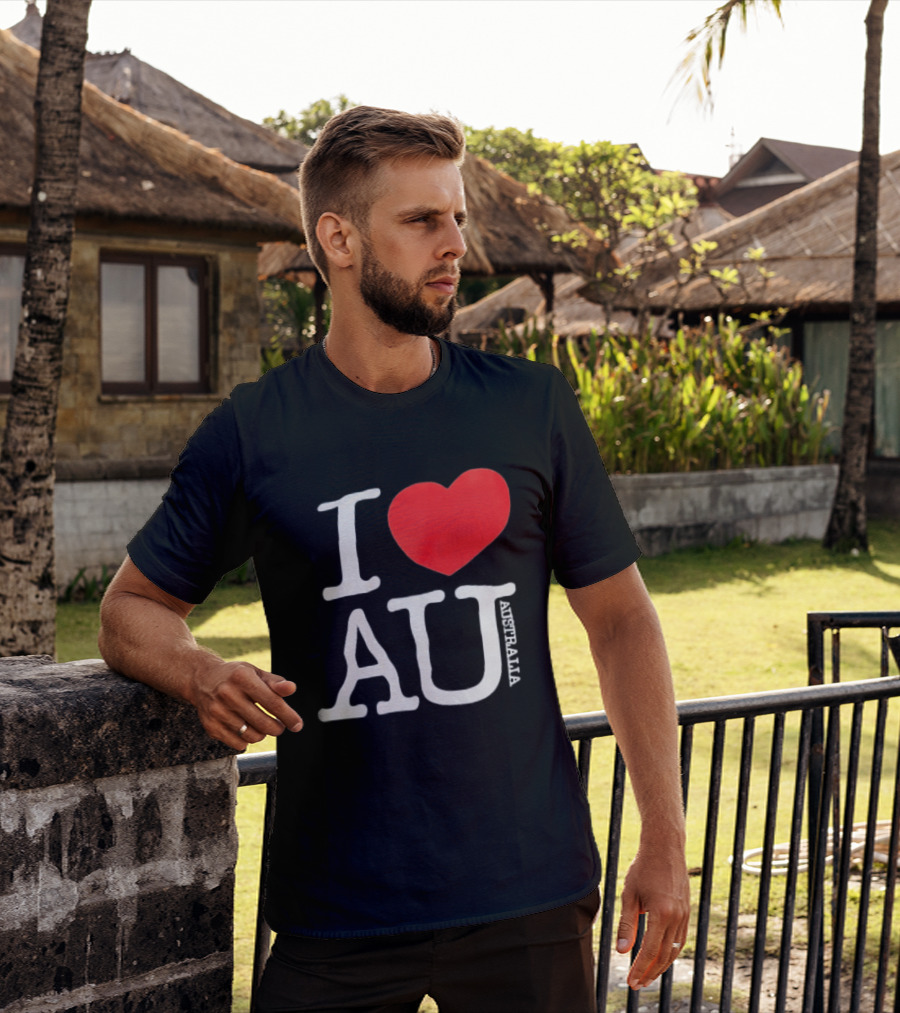 I Love AU Heart Australia Souvenir T-Shirt
