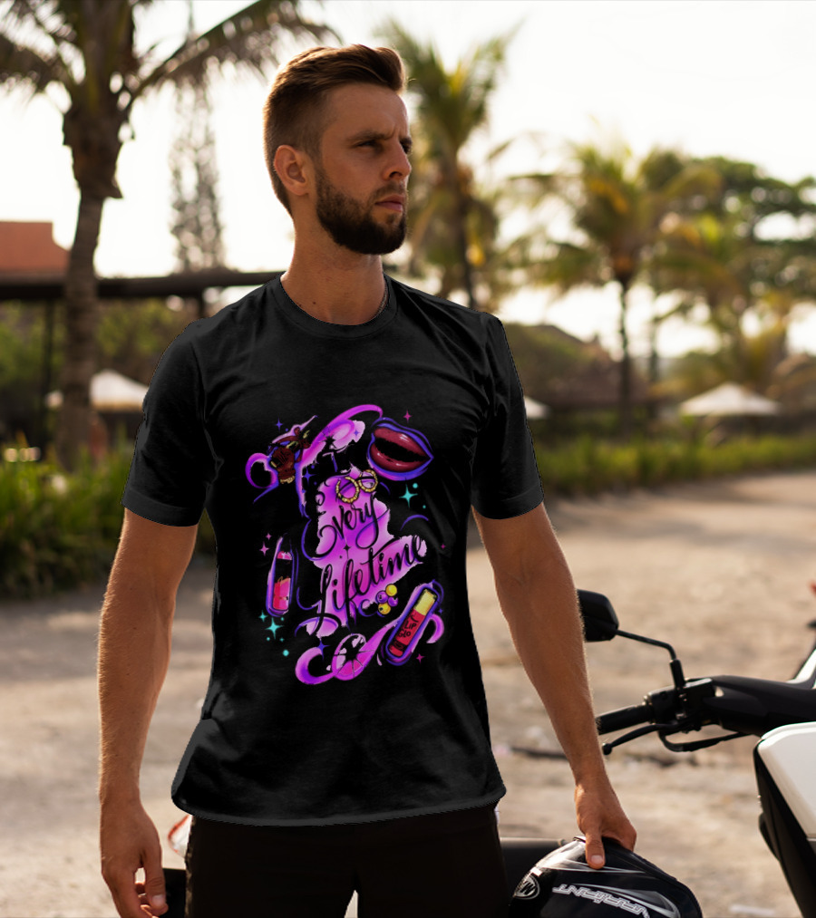 In Every Lifetime Hustle Lip Glo Airbrush T-Shirt