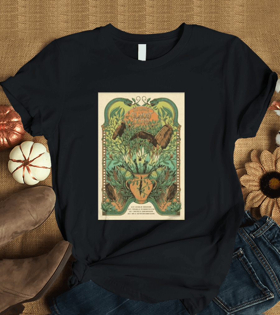 Joe Russo's Almost Dead 2026 Summer Tour Las Vegas Asheville Santa Cruz Denver T-Shirt