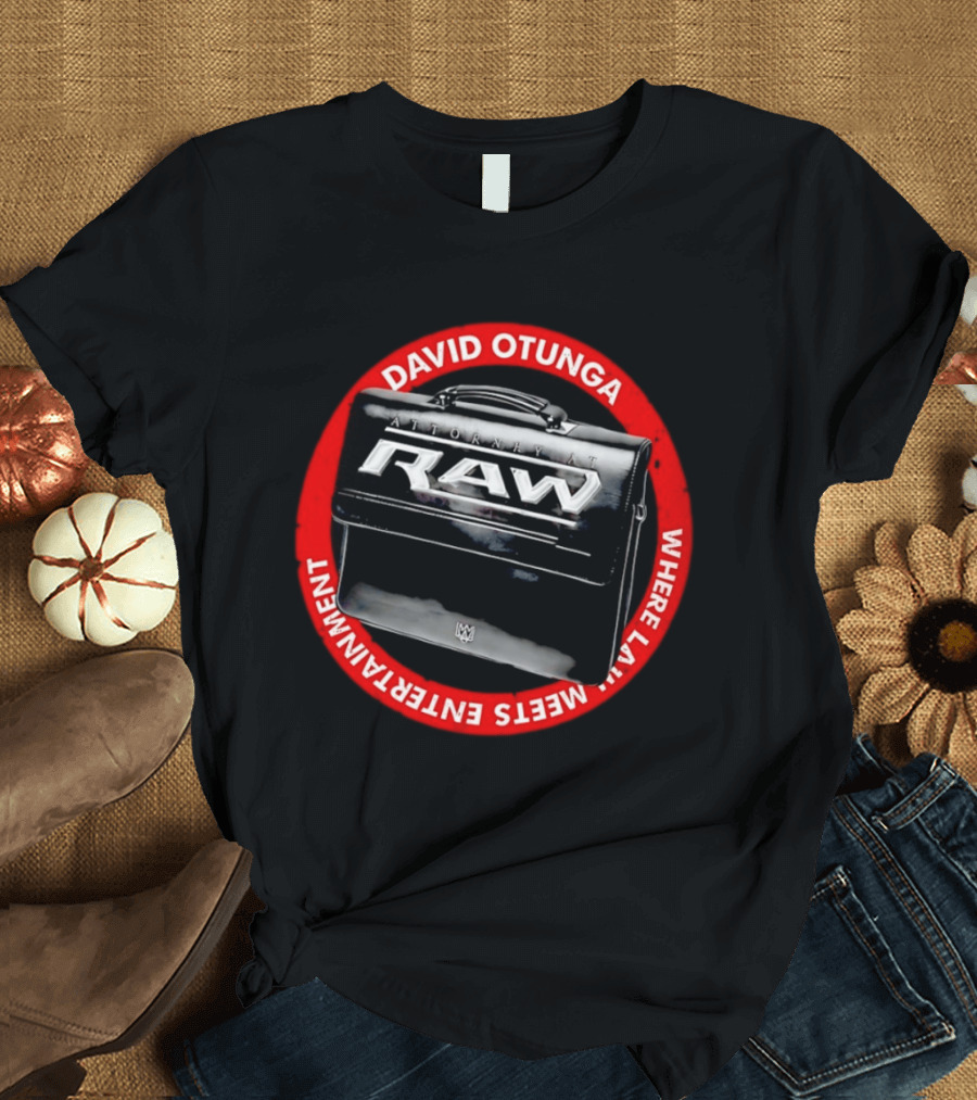 David Otunga Raw Attorney Briefcase Where Law Meets Entertainment T-Shirt
