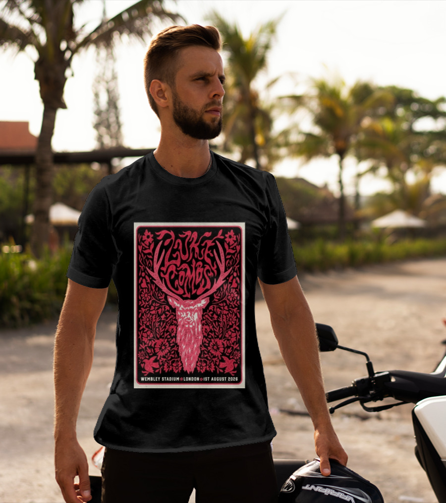 Luke Combs Wembley Stadium London 1st August 2026 Floral Antler T-Shirt