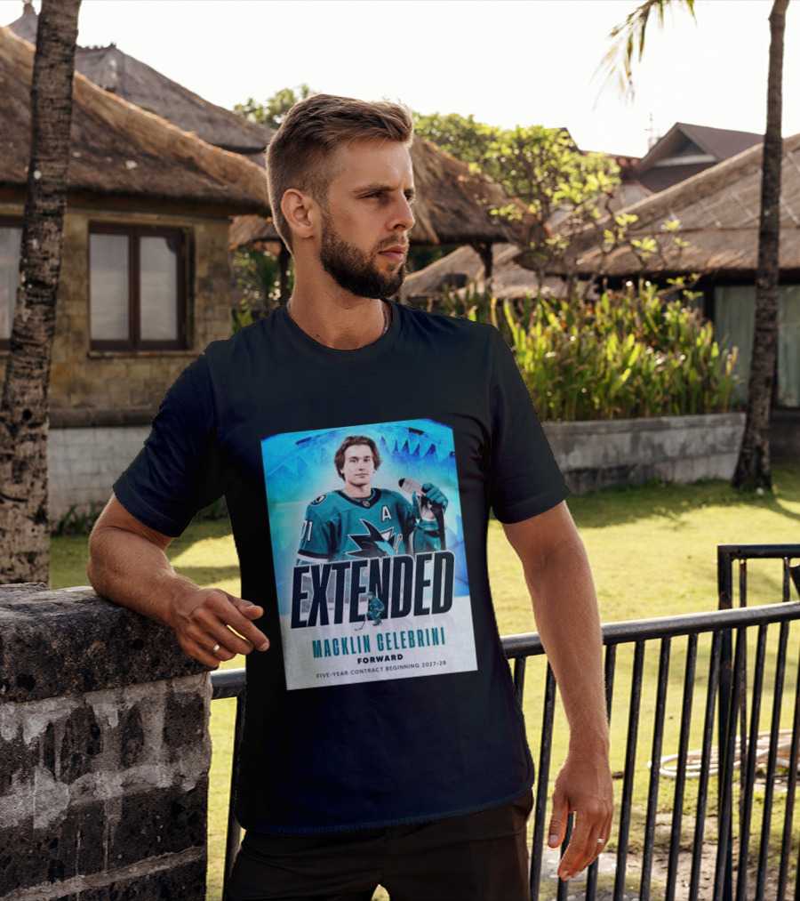 Extended Macklin Celebrini Forward Five Year Contract Beginning 2027 28 T-Shirt