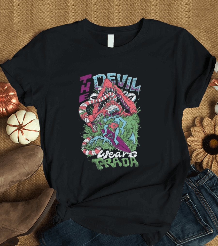 The Devil Wears Prada Surf's Up Crocodile Monster Scene T-Shirt