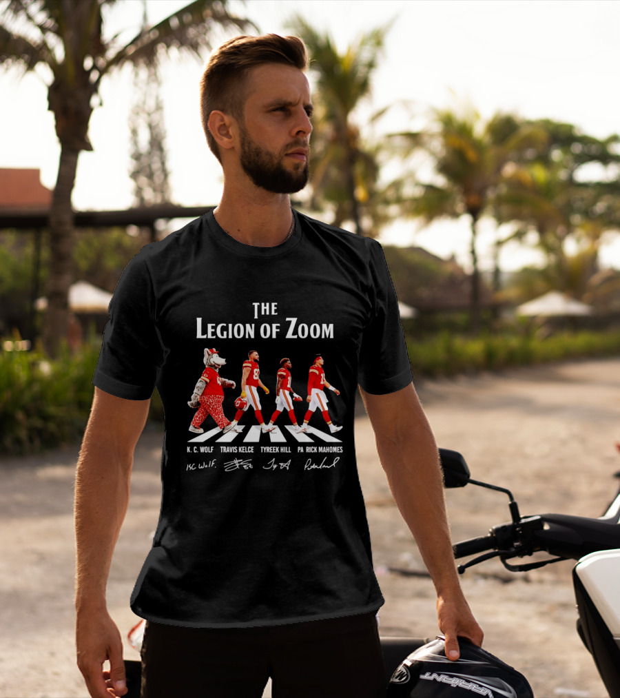 The Legion Of Zoom Kc Wolf Travis Kelce Tyreek Hill Patrick Mahomes T-Shirt