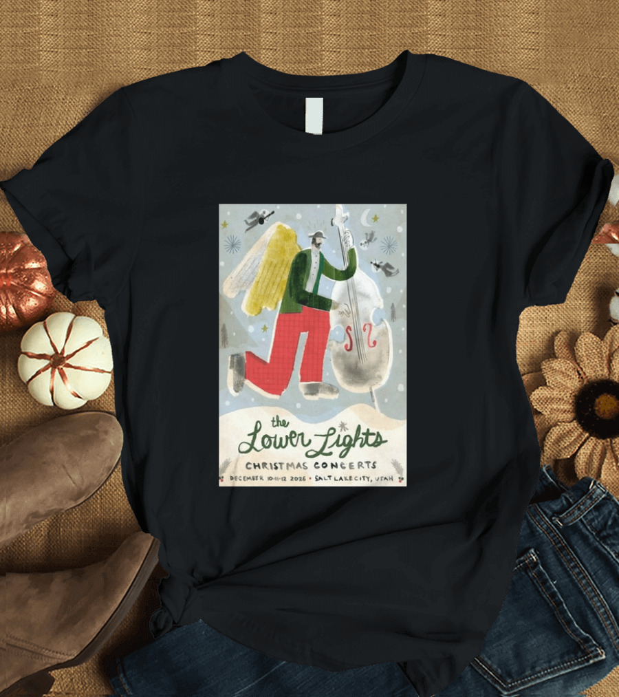 The Lower Lights Christmas Concerts December 10 11 12 2026 Salt Lake City Utah Angel T-Shirt