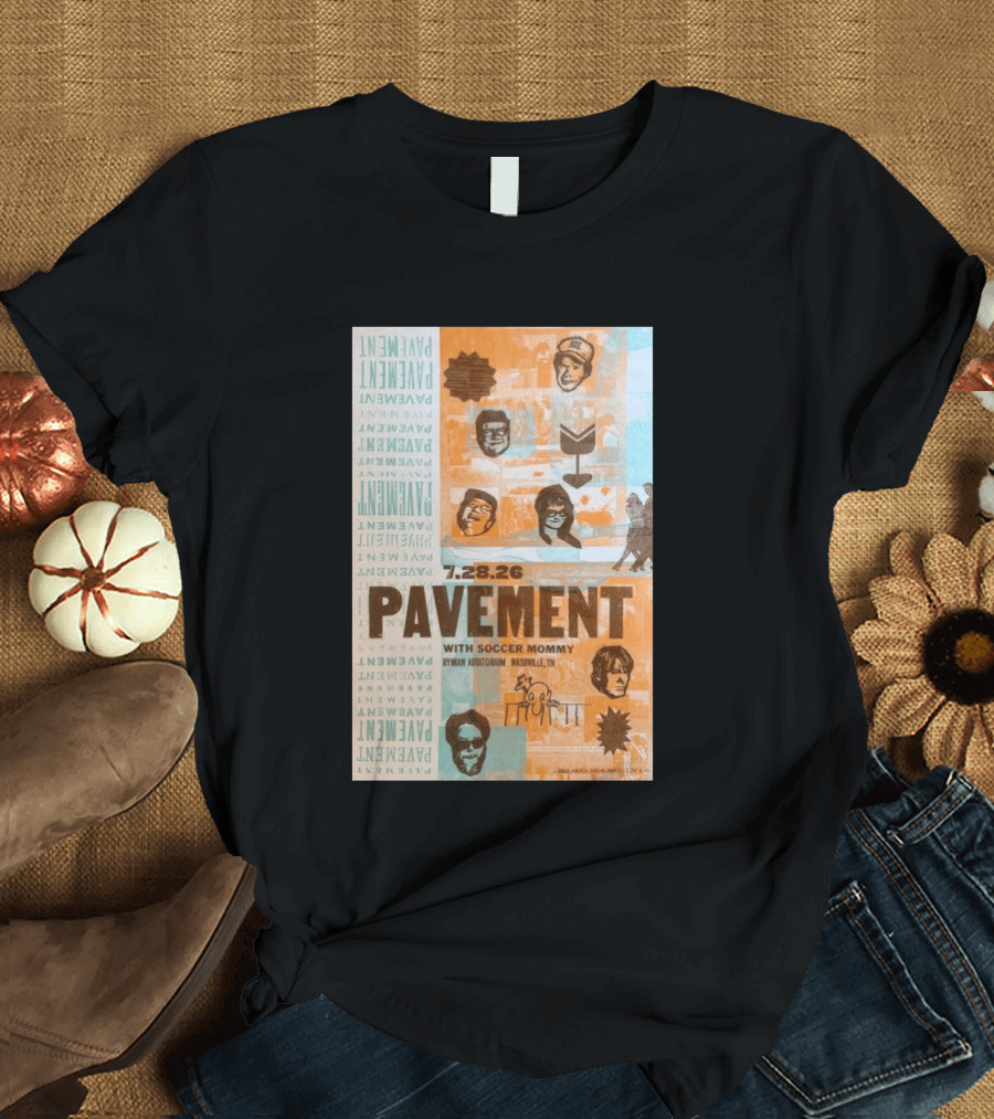 Pavement With Soccer Mommy Ryman Auditorium Nashville July 28 2026 T-Shirt