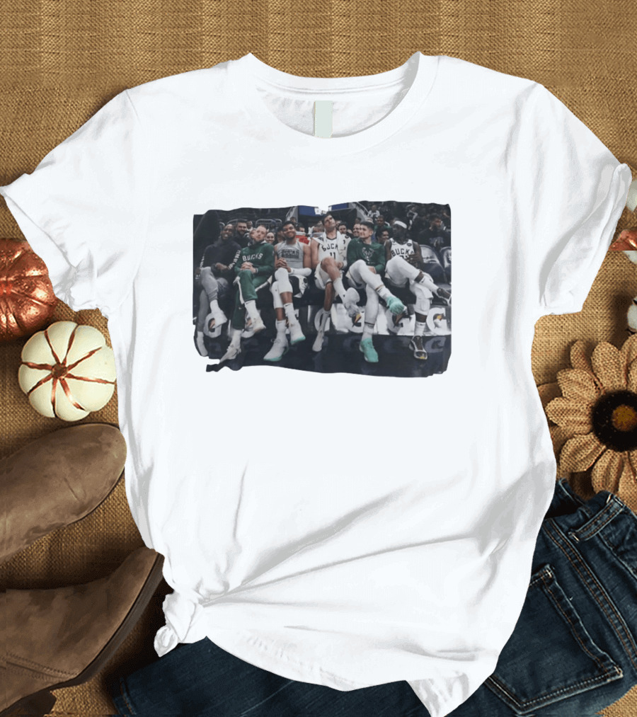 Milwaukee Bucks NBA Basketball Team Bench Players T-Shirt