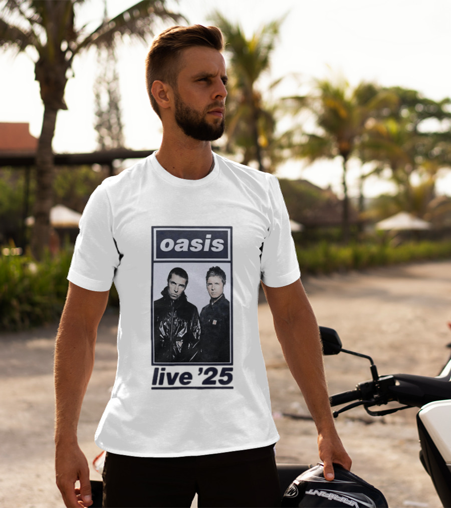 Oasis Live 2025 Liam Gallagher Band Tour T-Shirt