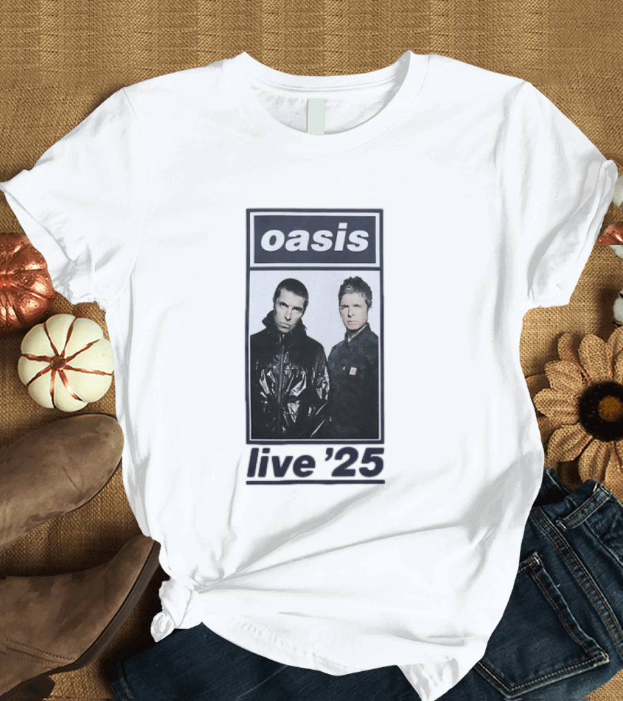 Oasis Live 2025 Liam Gallagher Band Tour T-Shirt