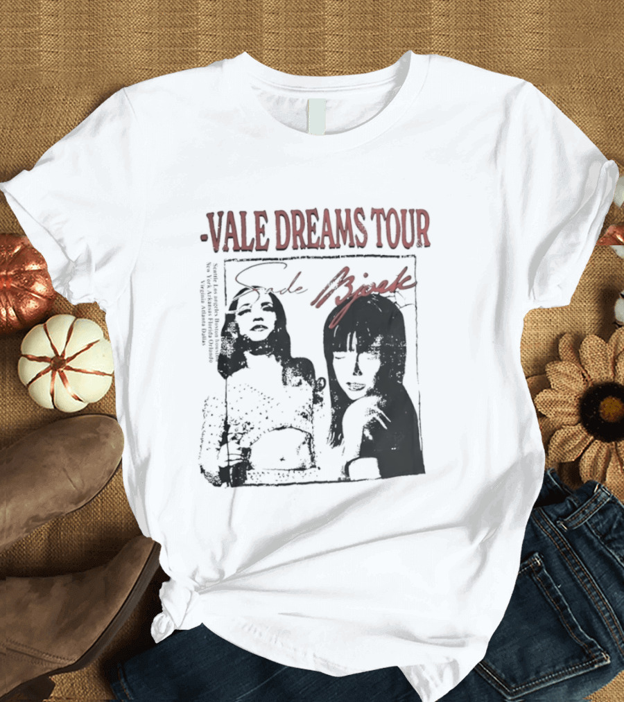 Vale Dreams Tour Sade Bjork 90s T-Shirt