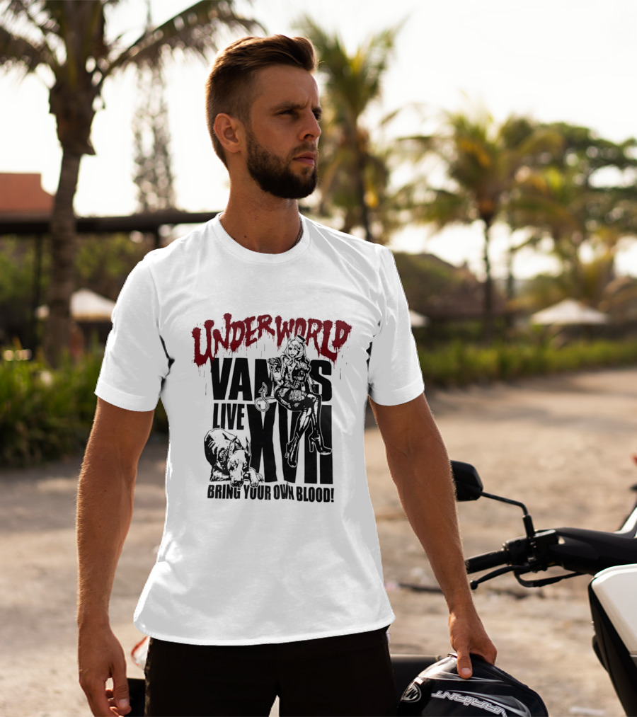 Underworld Vamps Live XVII Bring Your Own Blood Dripping Horror Aesthetic T-Shirt