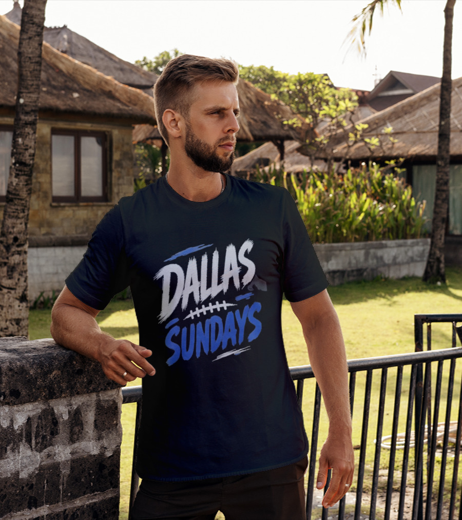 Dallas Sundays Football Brushstroke T-Shirt