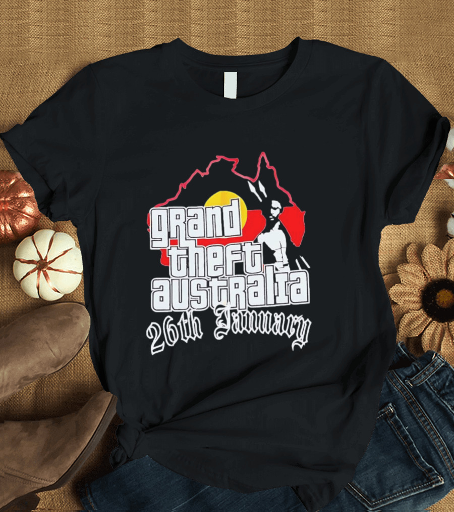 Grand Theft Australia 26th January Map Australian T-Shirt