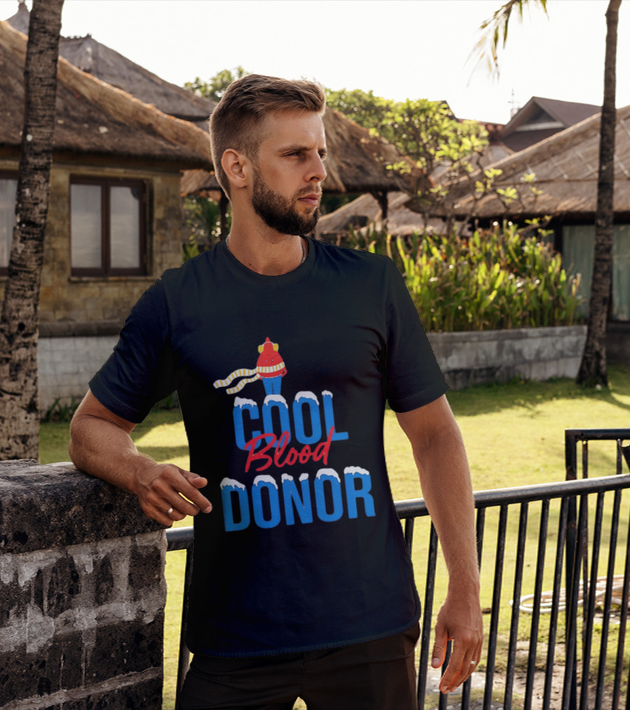 Cool Blood Donor Winter T-Shirt