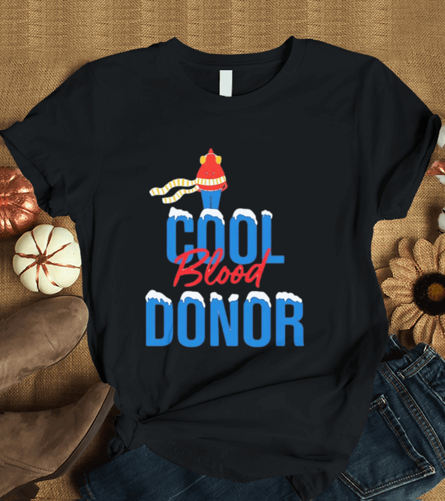 Cool Blood Donor Winter T-Shirt