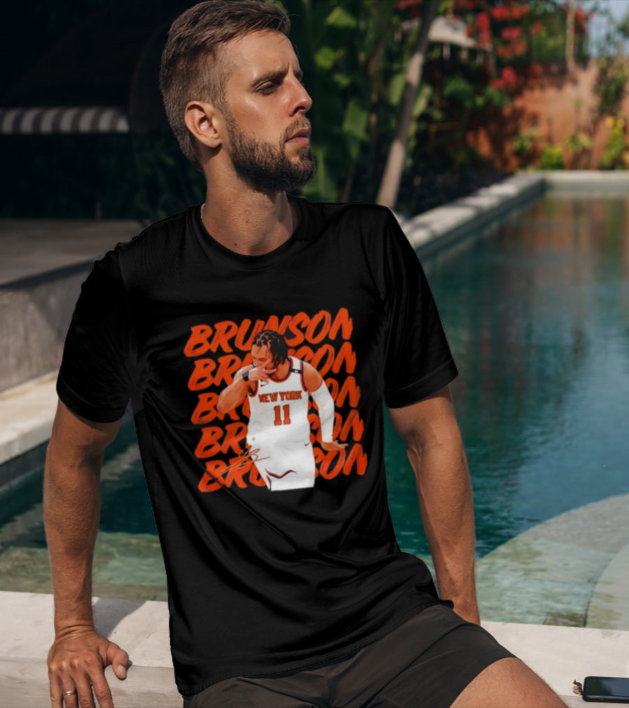Brunson 11 New York Knicks Basketball Player T-Shirt