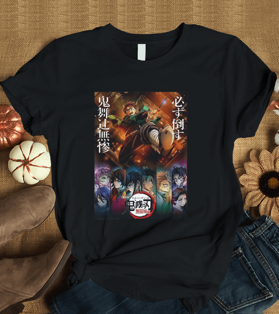 Infinity Castle Arc Kimetsu No Yaiba Demon Slayer Film Trilogy Characters T-Shirt