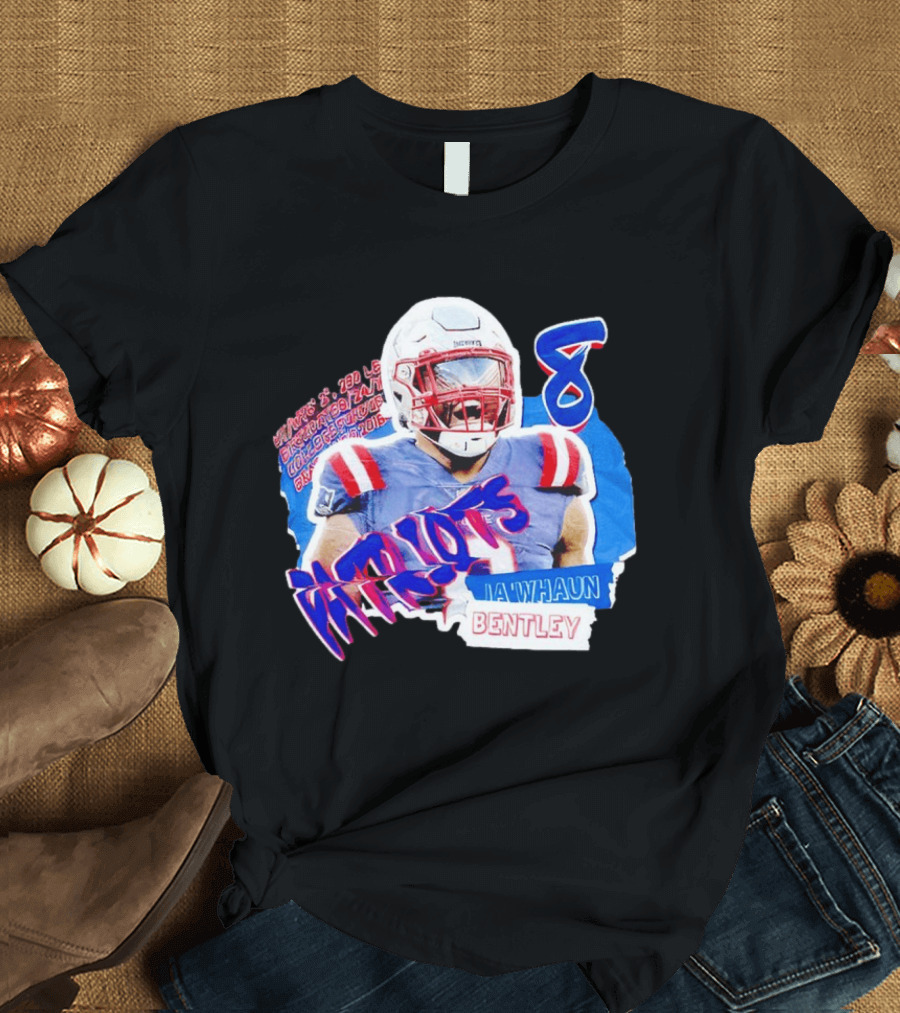 Patriots Ja'whaun Bentley New England 8 Football Superstars T-Shirt