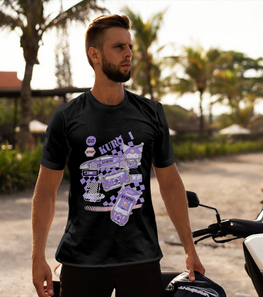 Kuromi Tokyo Speed Racing Number 07 Go Stop T-Shirt
