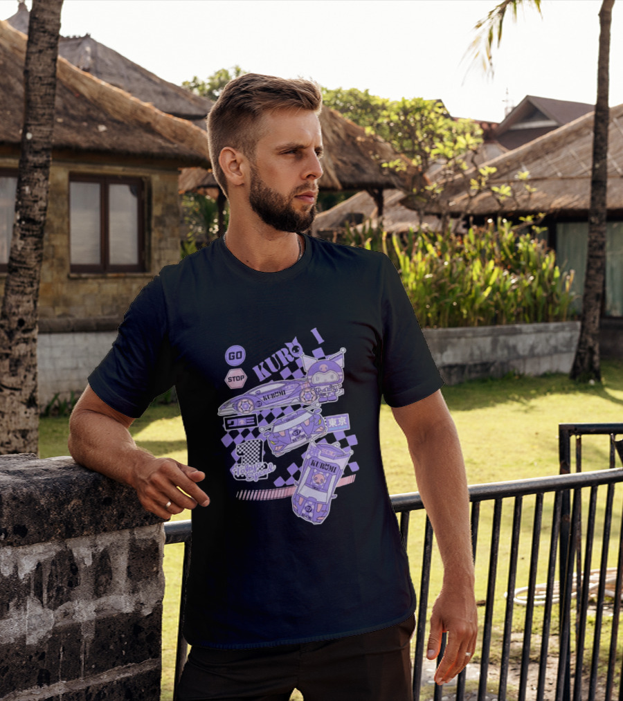 Kuromi Tokyo Speed Racing Number 07 Go Stop T-Shirt