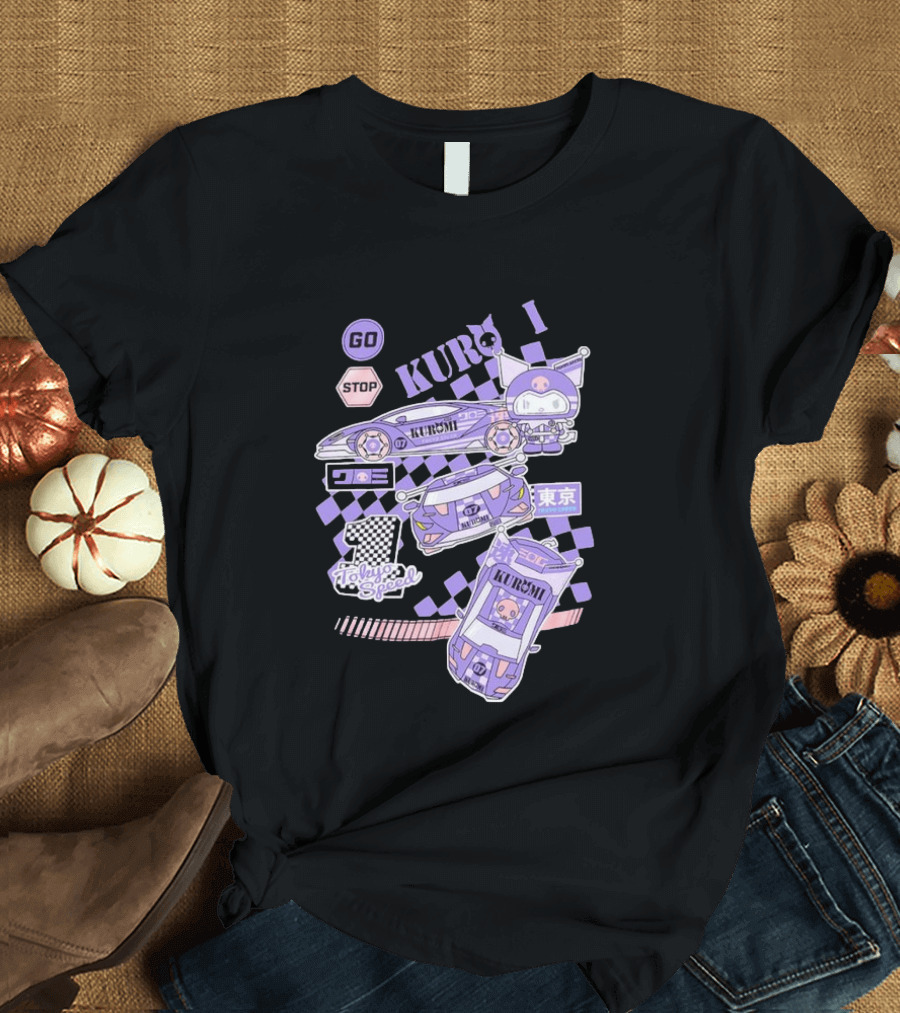 Kuromi Tokyo Speed Racing Number 07 Go Stop T-Shirt