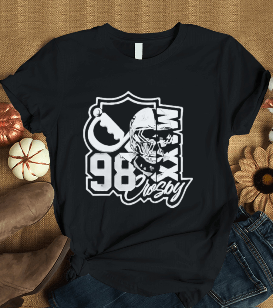 Maxx Crosby 98 Las Vegas Raiders NFL Football Helmet T-Shirt