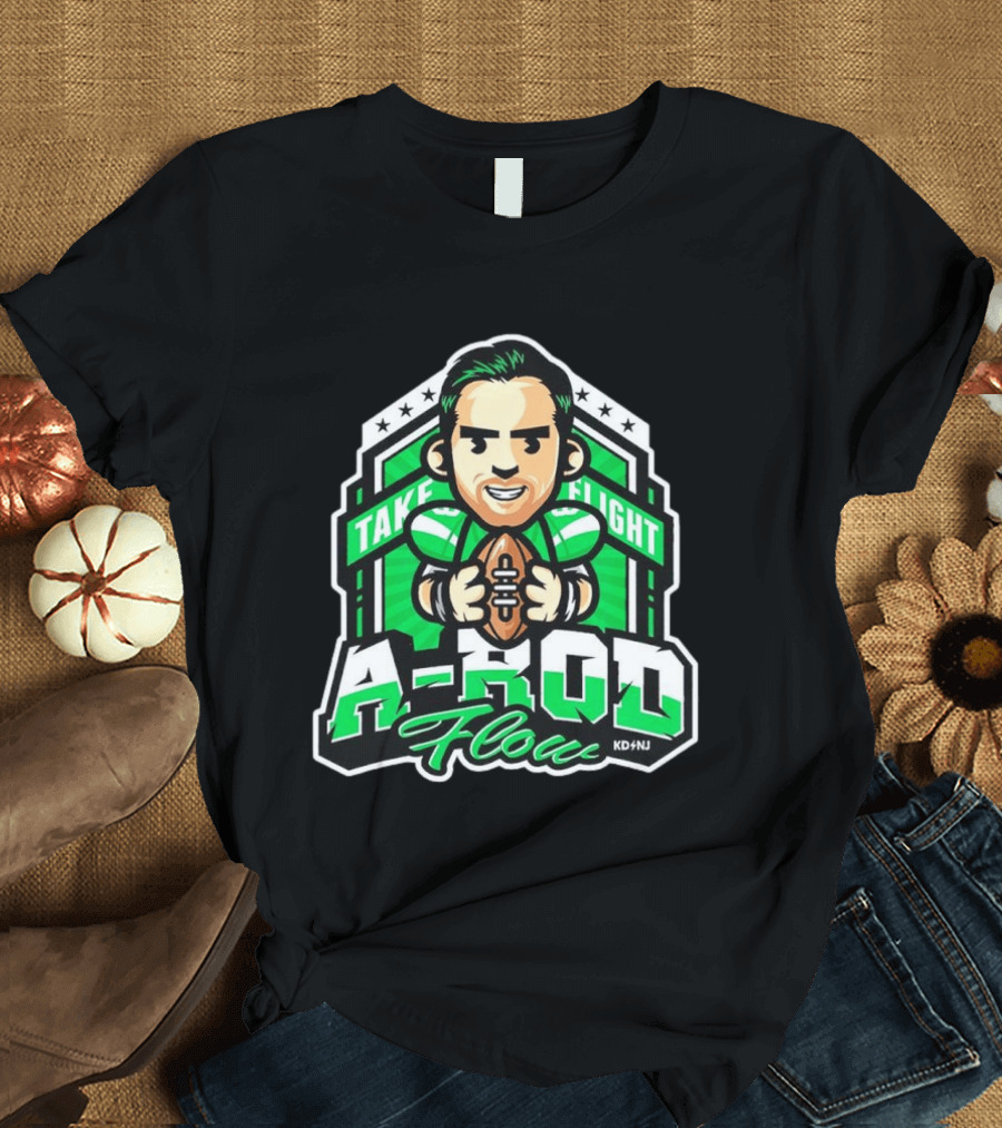 New York Jets Aaron Rodgers Take Flight A Rod Flow T-Shirt