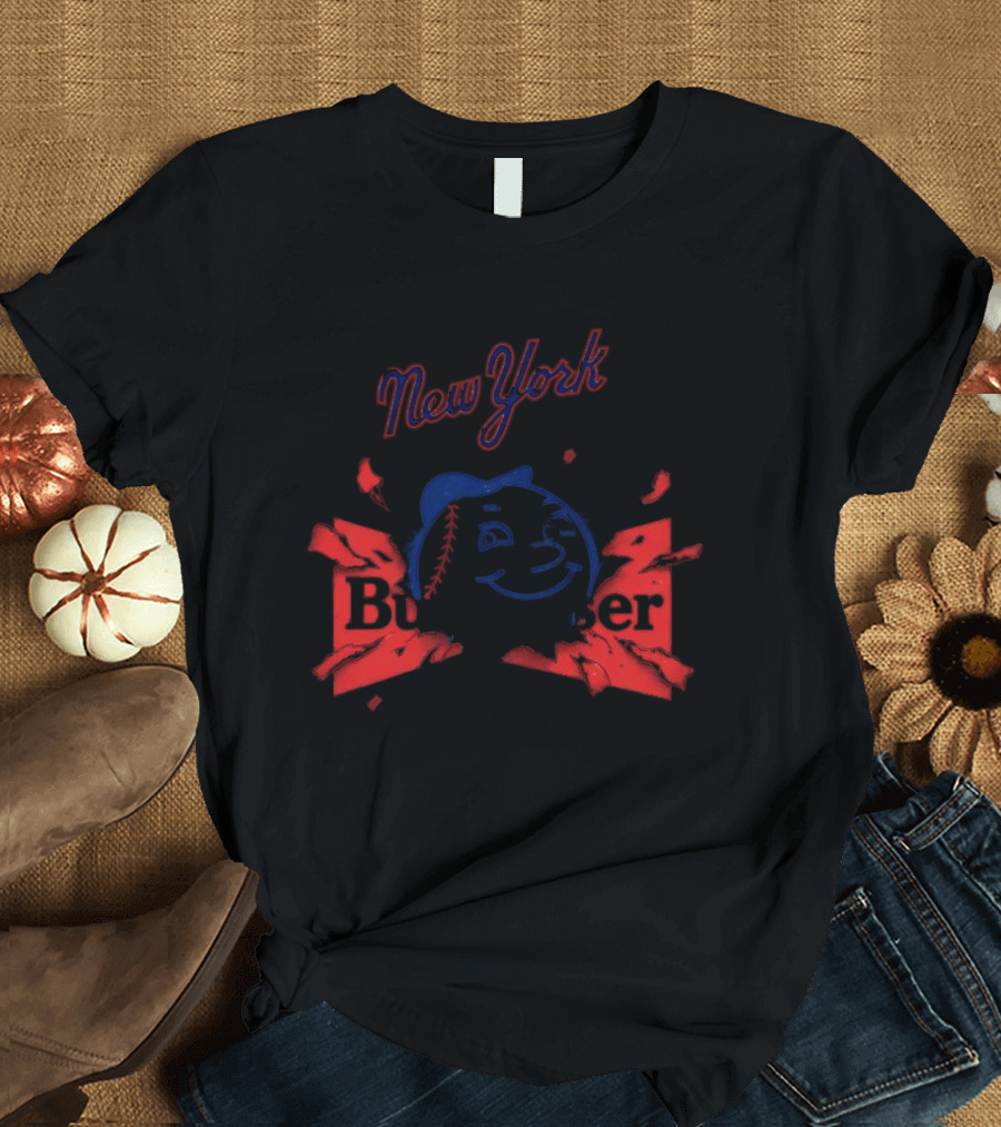 New York Mets Mr Met Budweiser Kings Of Baseball T-Shirt