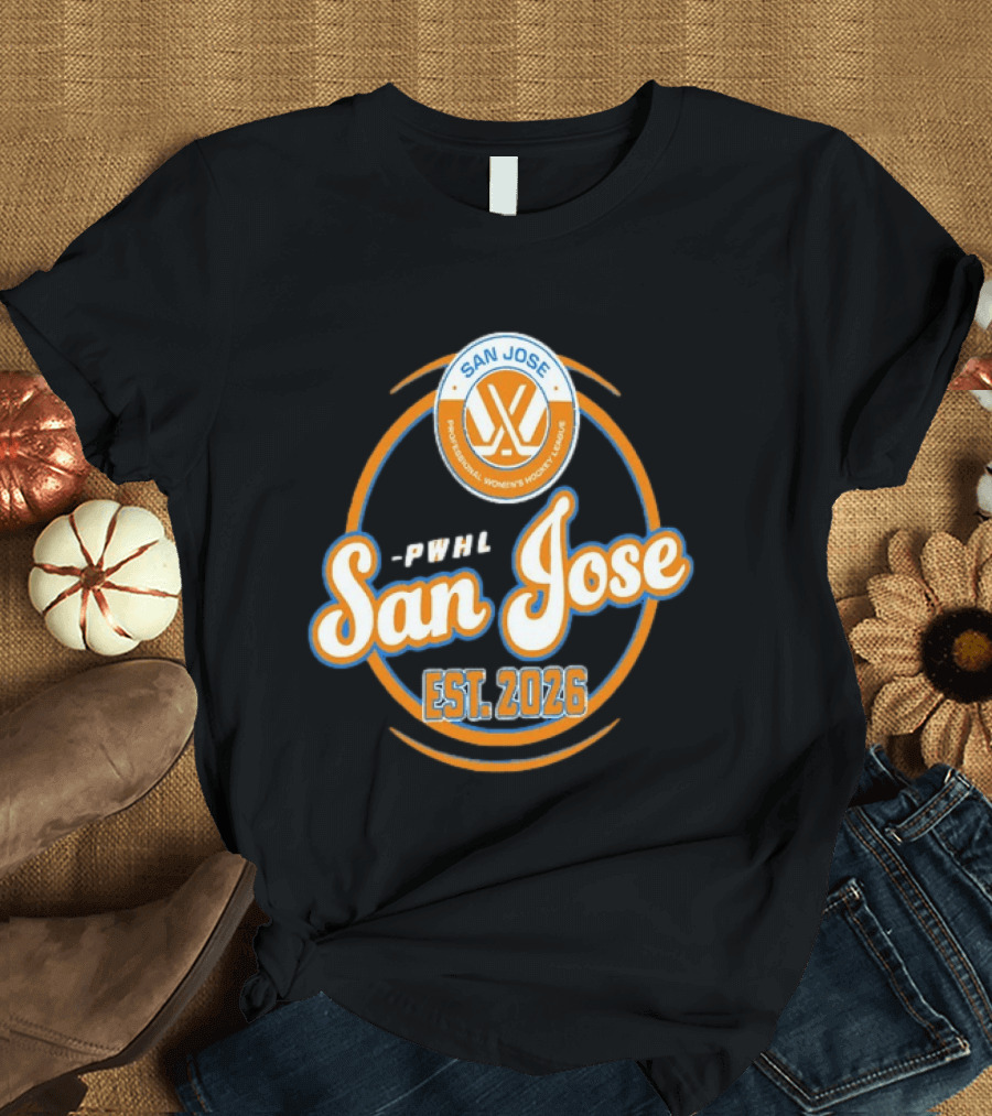 PWHL San Jose Professional Women's Hockey League Est. 2026 T-Shirt