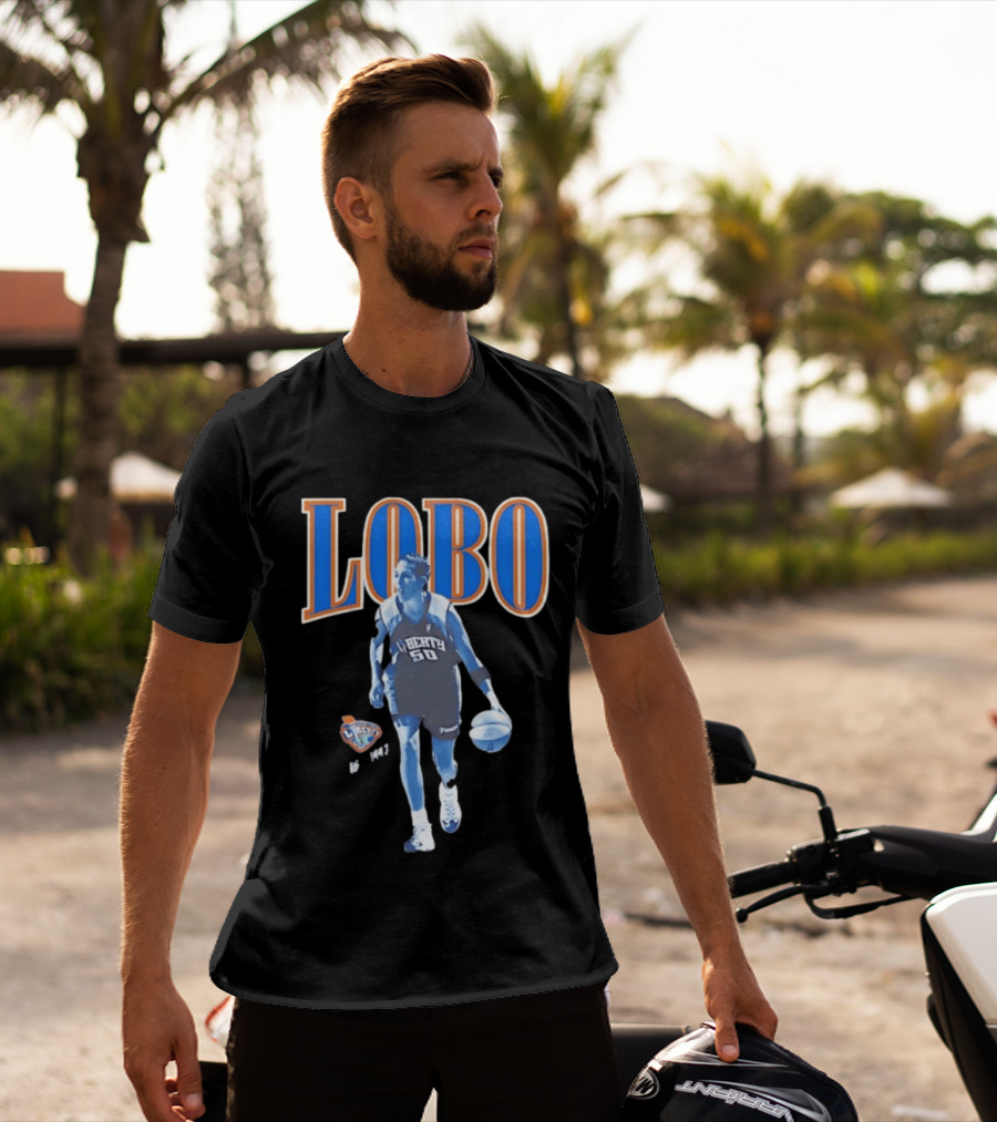 Lobo 50 New York Liberty WNBA Player Basketball T-Shirt