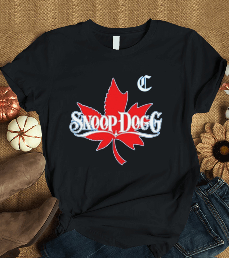 Snoop Dogg 2024 Cali To Canada Tour Schedule Date List Red Maple Leaf T-Shirt