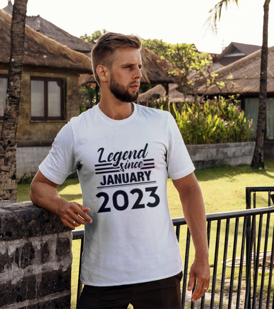 Legend Since January 2023 Birthday T-Shirt