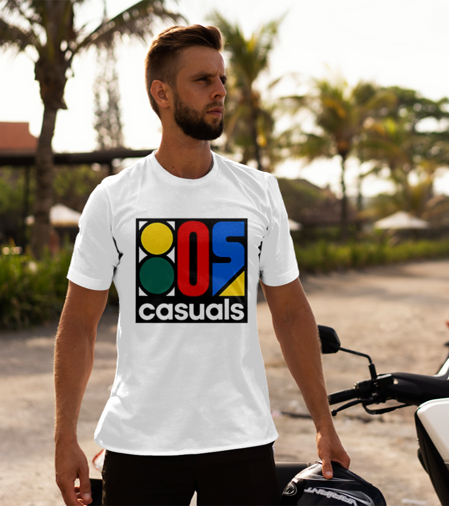 80s Casuals Retro Style Colorful Geometric Icon Collection T-Shirt