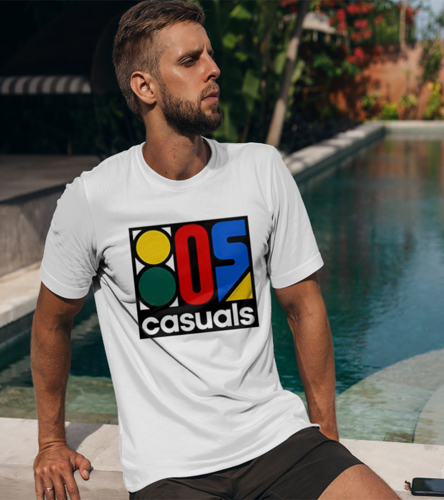 80s Casuals Retro Style Colorful Geometric Icon Collection T-Shirt