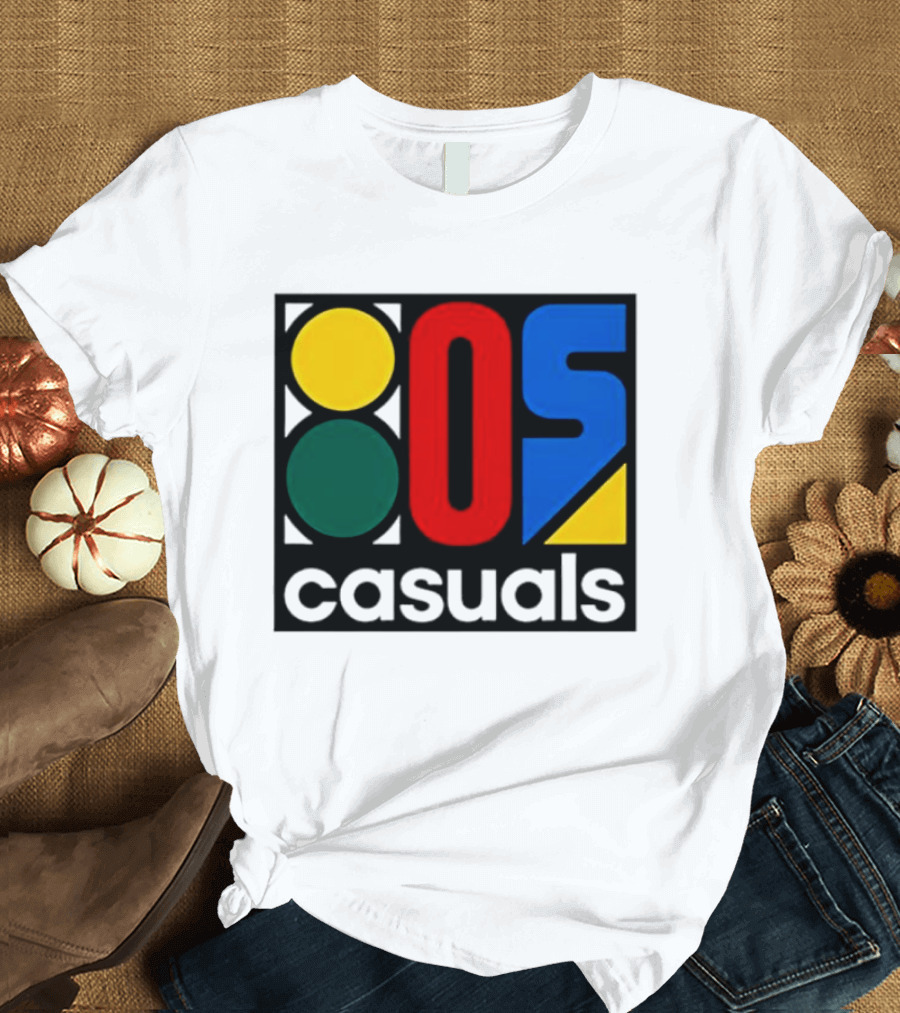 80s Casuals Retro Style Colorful Geometric Icon Collection T-Shirt