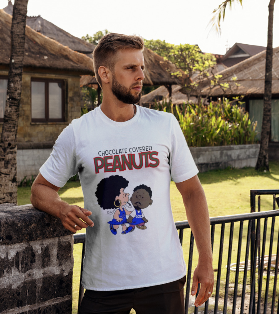 Chocolate Covered Peanuts Characters In Knicks Jerseys T-Shirt