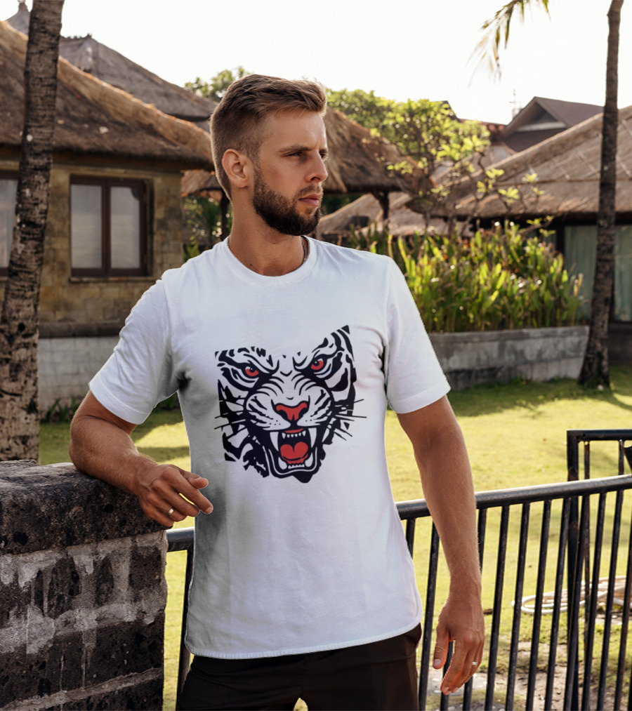 Clemson Tigers Head Clemson University Fierce Tiger Face T-Shirt