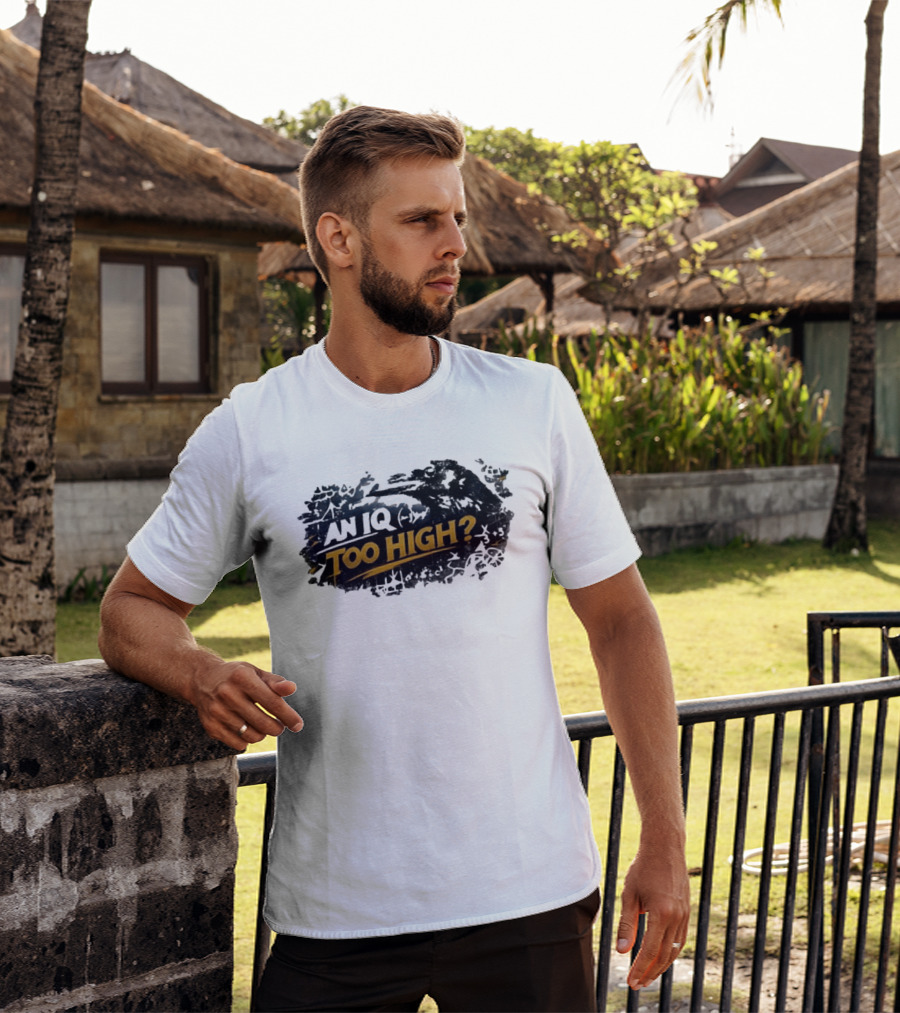 An Iq Too High? Retro Distressed T-Shirt